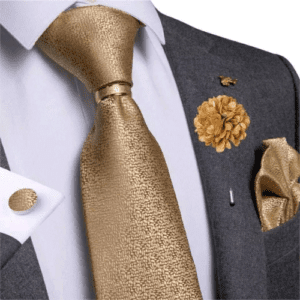 Conjunto de gravatas Hoop Gold Estampas