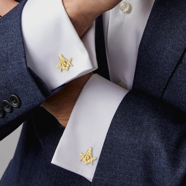 CpeYFreemason-Ma-nico-Tie-Clip-e-Abotoaduras-para-Homens-Caixa-de-Presente-Embalada-J-ias-Masculinas